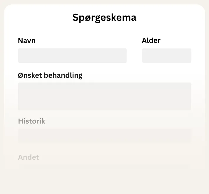 Udfyld vores spørgeskema